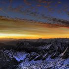 Sonnenaufgang auf der Zugspitze