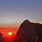 Sonnenaufgang auf der Zugspitze