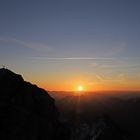 Sonnenaufgang auf der Zugspitze