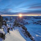 Sonnenaufgang auf der Zugspitze