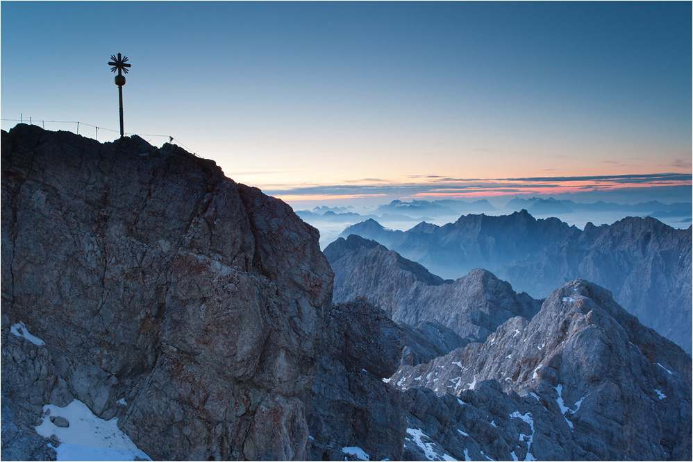 sonnenaufgang auf der zugspitze