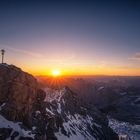 Sonnenaufgang auf Deutschlands höchstem Berg.