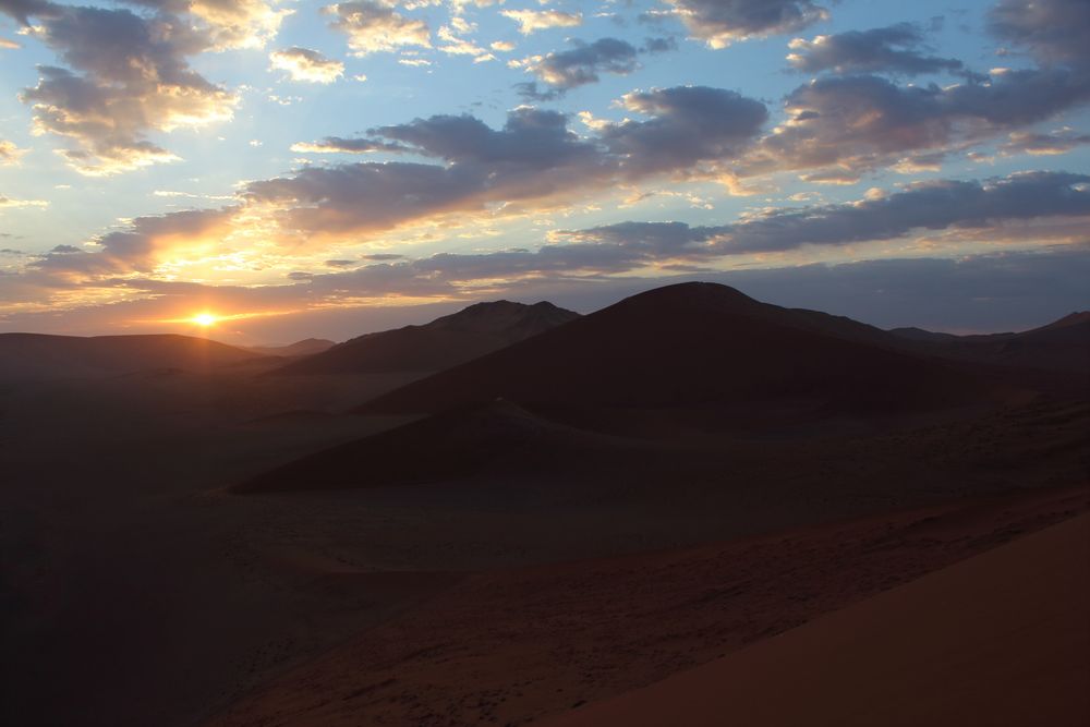 Sonnenaufgang auf Düne 45