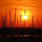 Sonnenaufgang auf Fehmarn am 21. August 2015 gegen 06:30 Uhr morgens