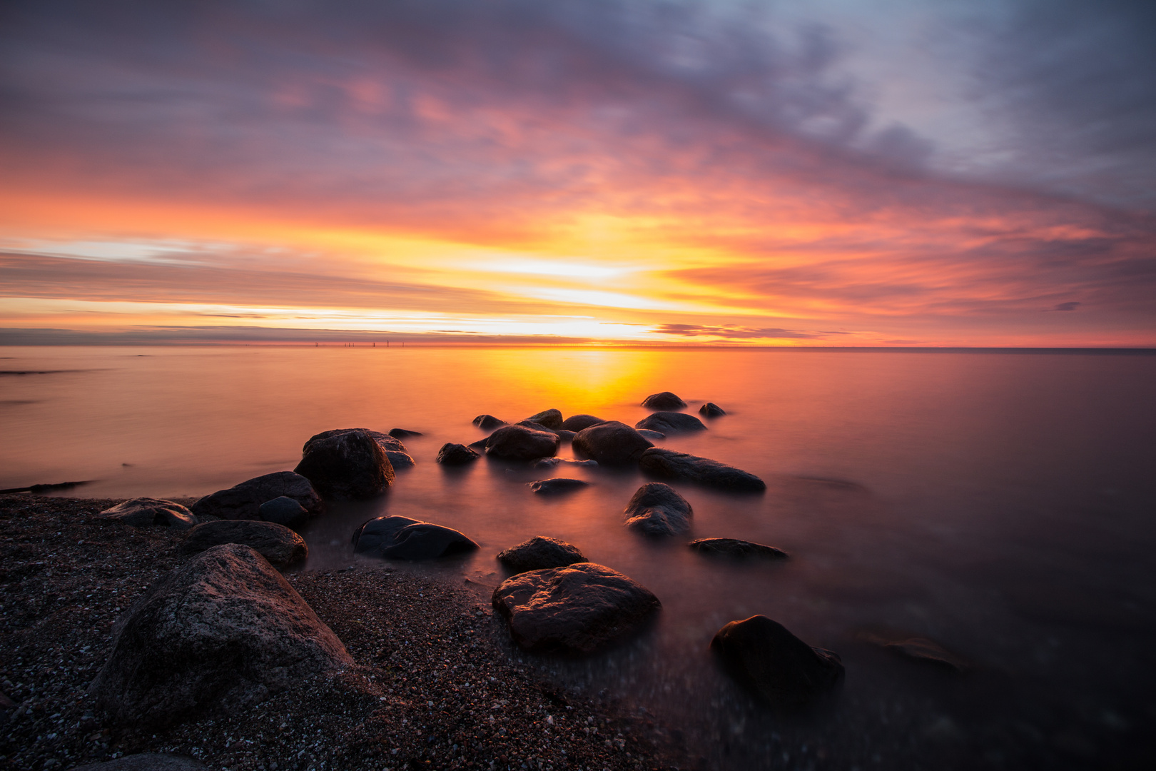 Sonnenaufgang auf Fehmarn