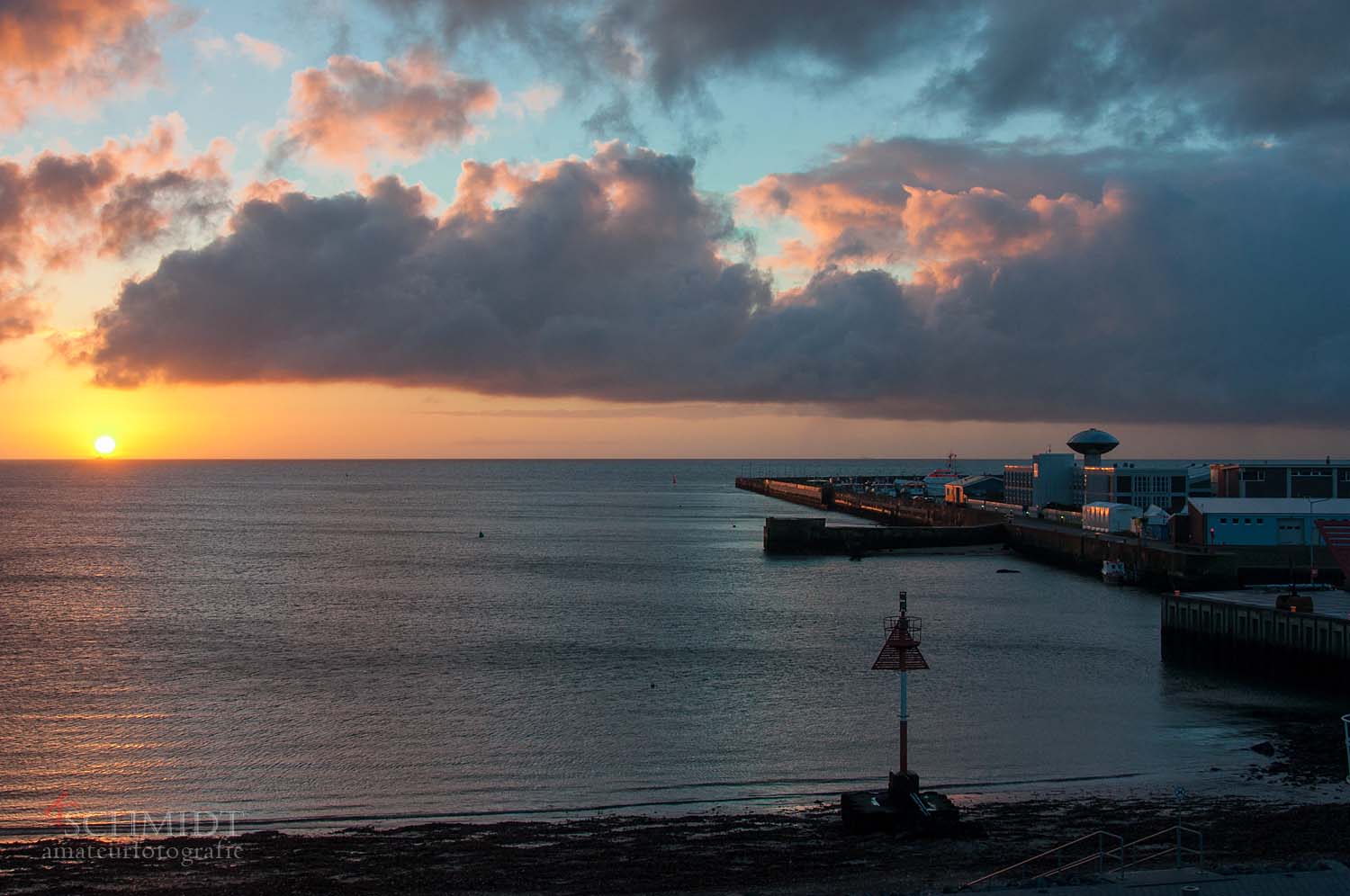 Sonnenaufgang auf Helgoland