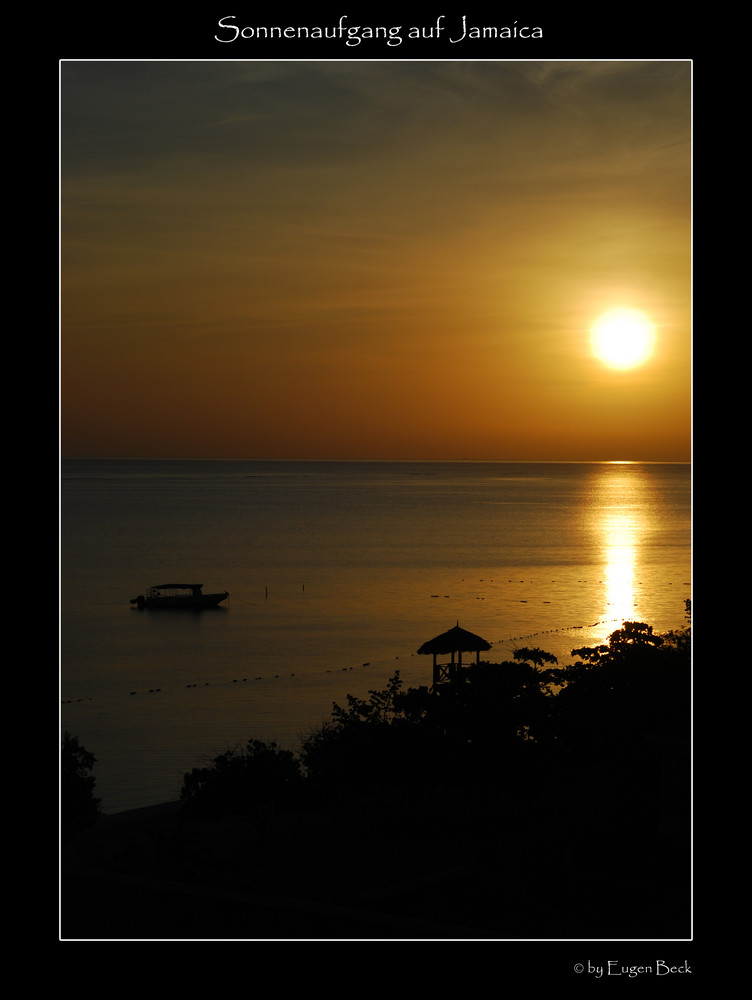 Sonnenaufgang auf Jamaica