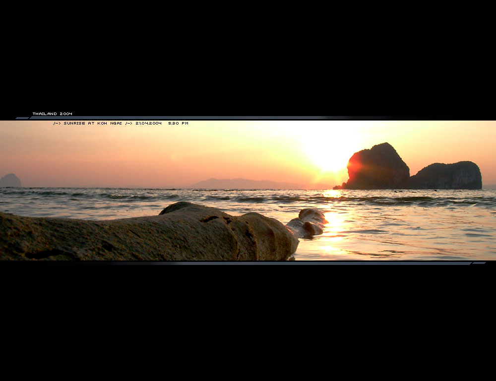 Sonnenaufgang auf Koh Ngai