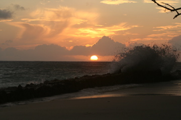 Sonnenaufgang auf La Digue