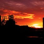 Sonnenaufgang auf Phoenix West, Dortmund