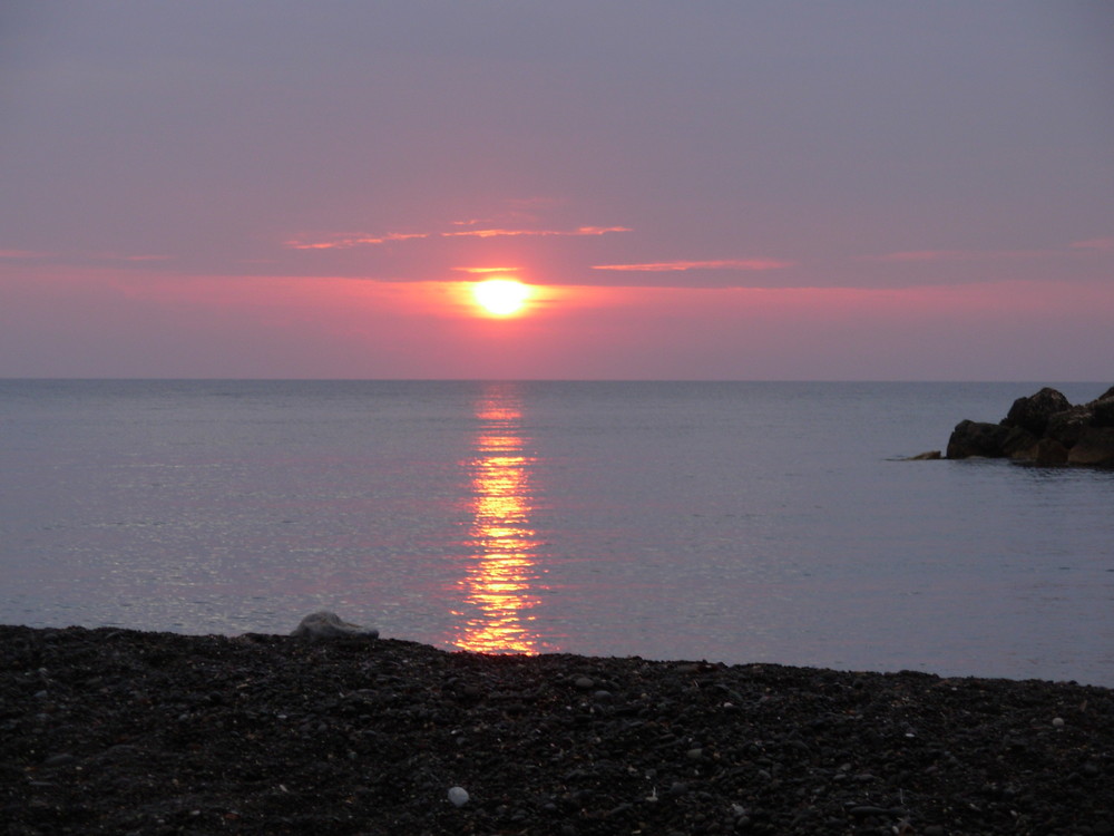 Sonnenaufgang auf Santorin