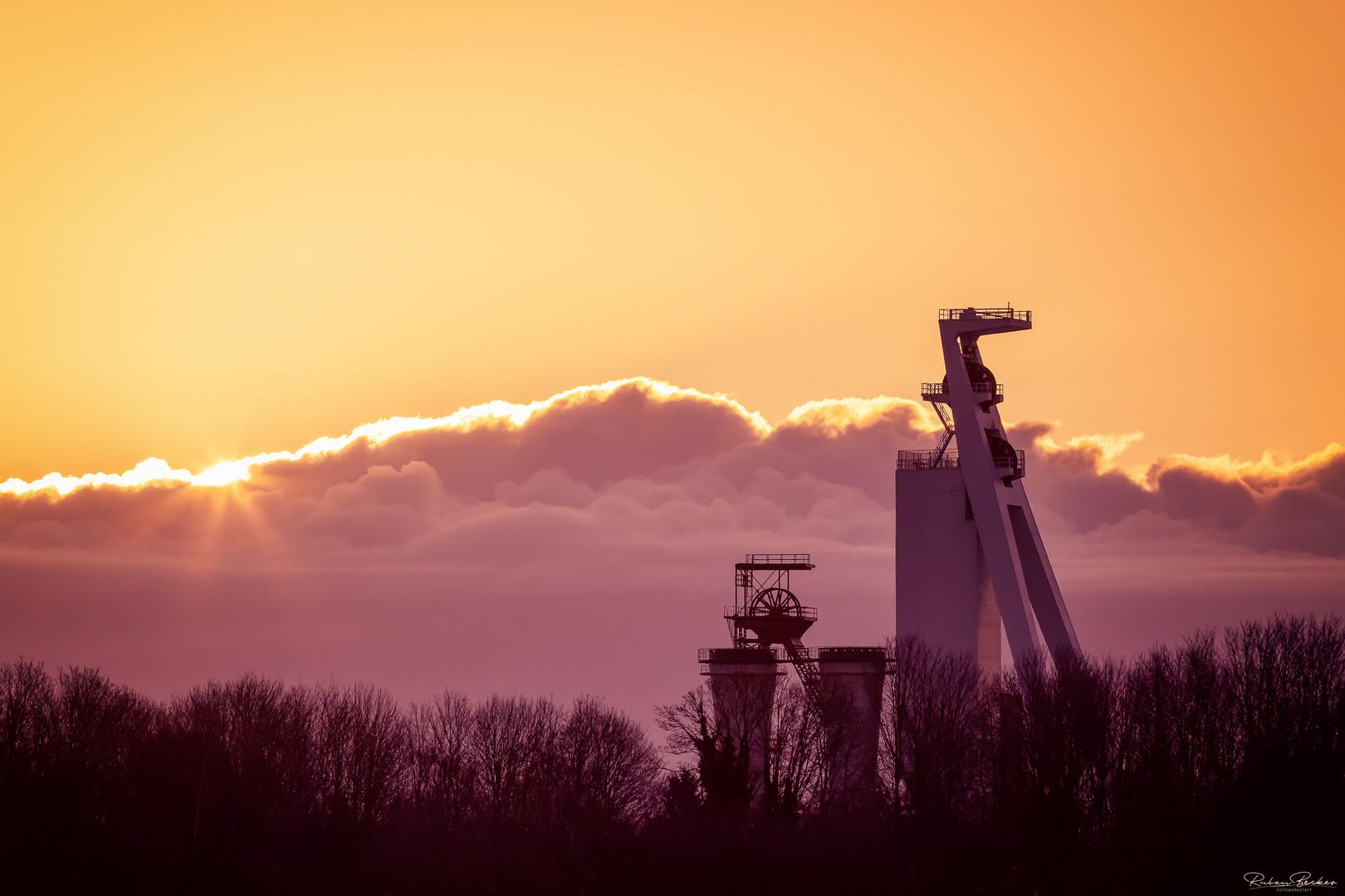 Sonnenaufgang auf Schlägel und Eisen