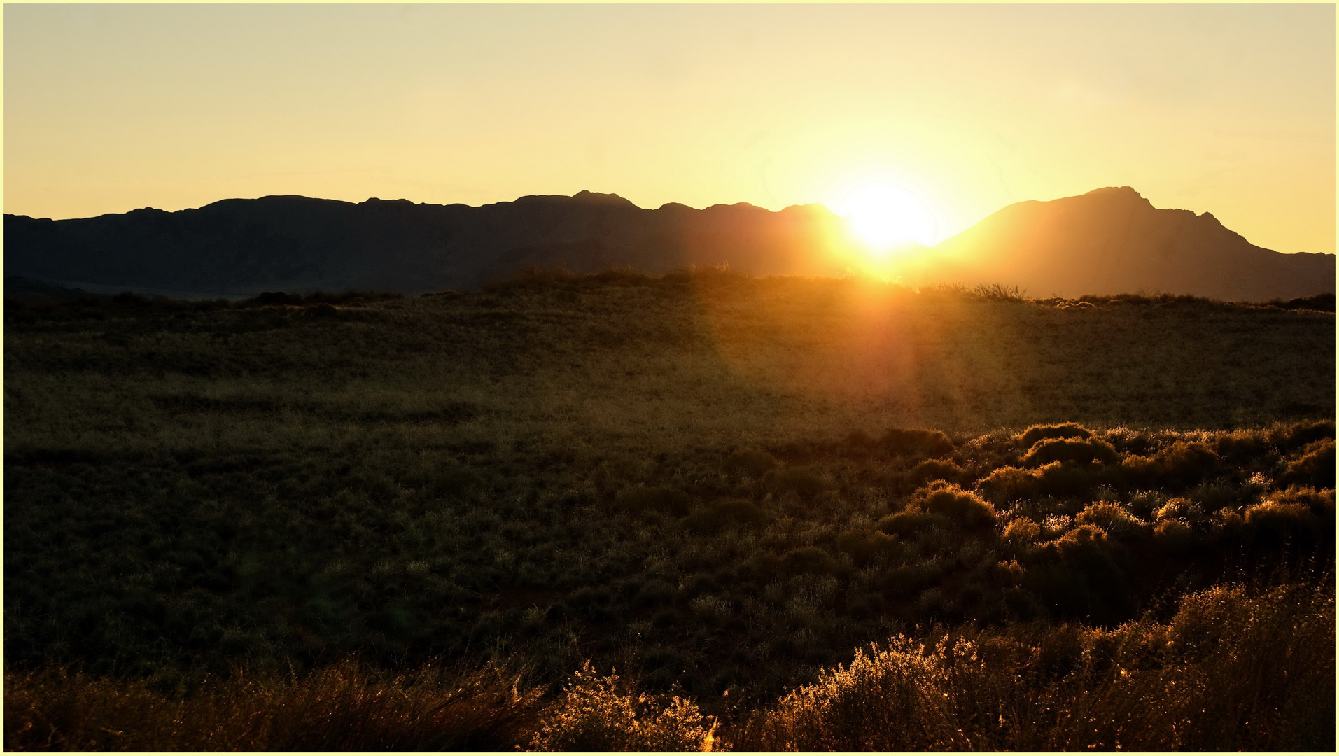 Sonnenaufgang auf Wolwedans