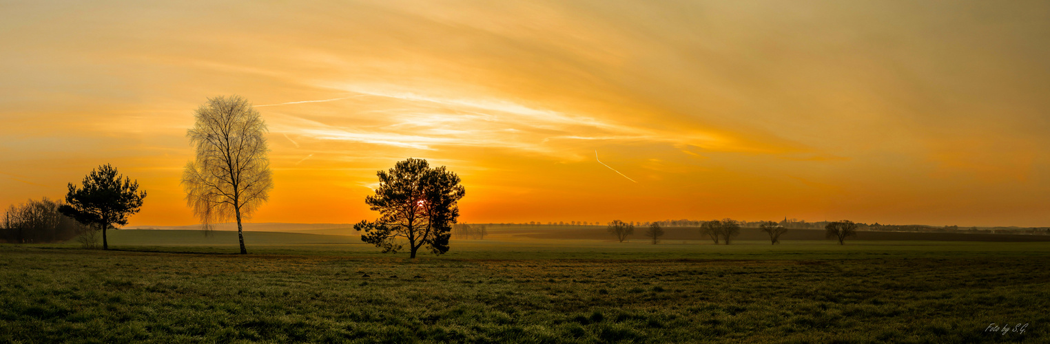 Sonnenaufgang aus 17 Hochkantbildern