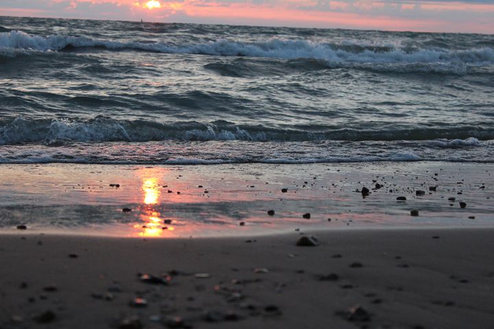 Sonnenaufgang aus Froschperspektive