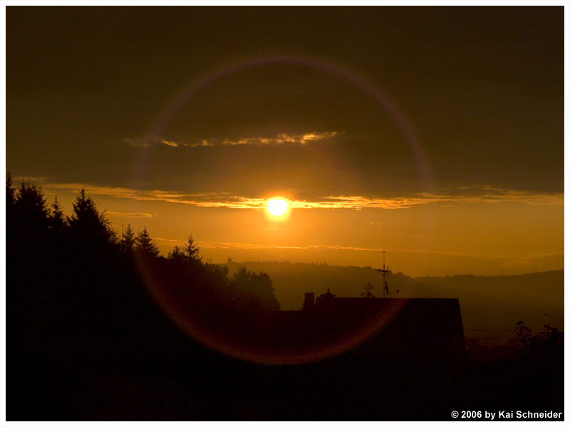 Sonnenaufgang aus'm Fenster