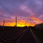 Sonnenaufgang Bahnhof Erkner