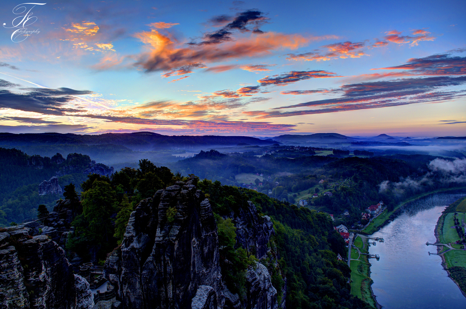 Sonnenaufgang Bastei