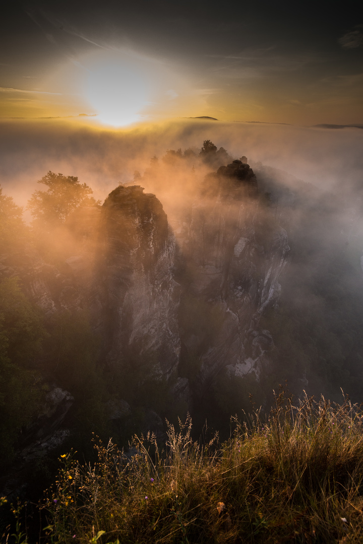 Sonnenaufgang Bastei