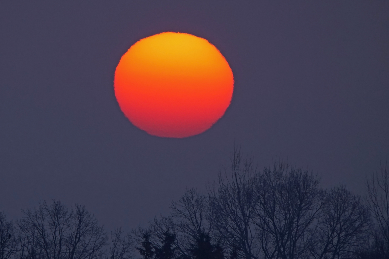 Sonnenaufgang bei - 15°C