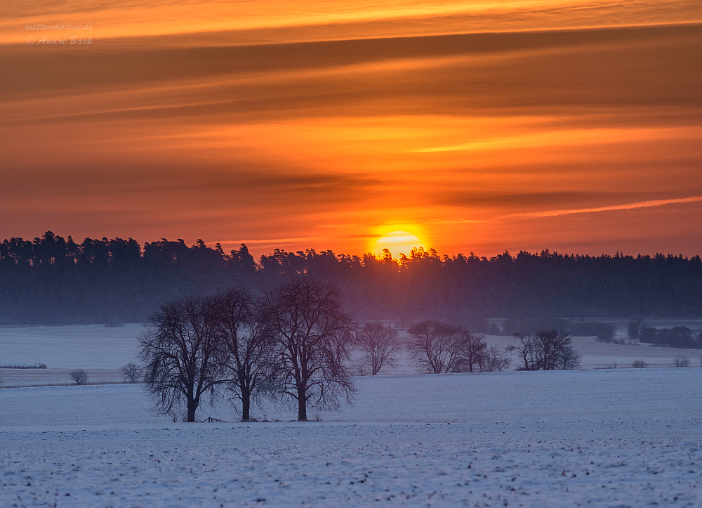 Sonnenaufgang bei -19°C