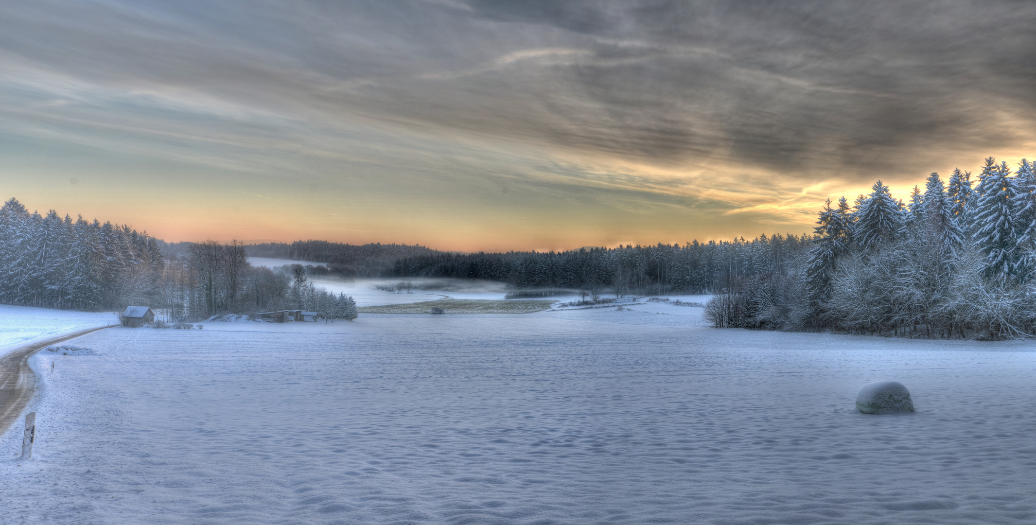 Sonnenaufgang bei -5 Grad C° (2.Version)