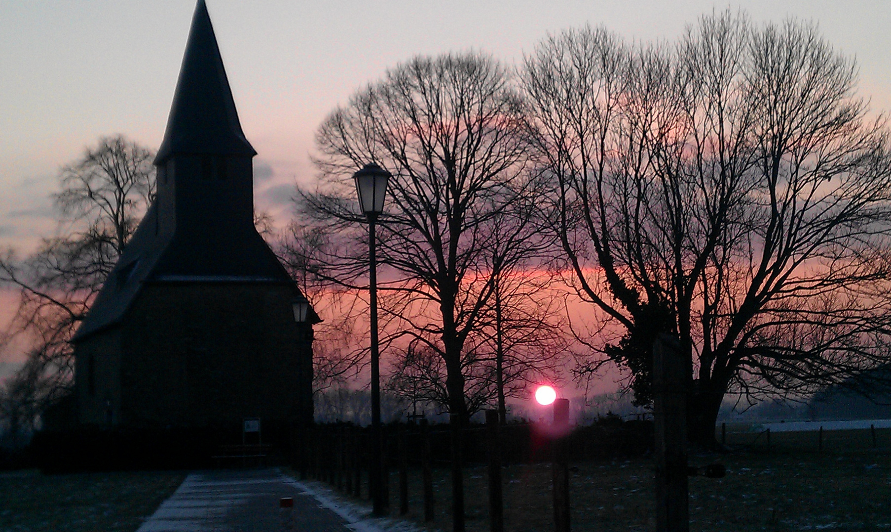 Sonnenaufgang bei Aachen