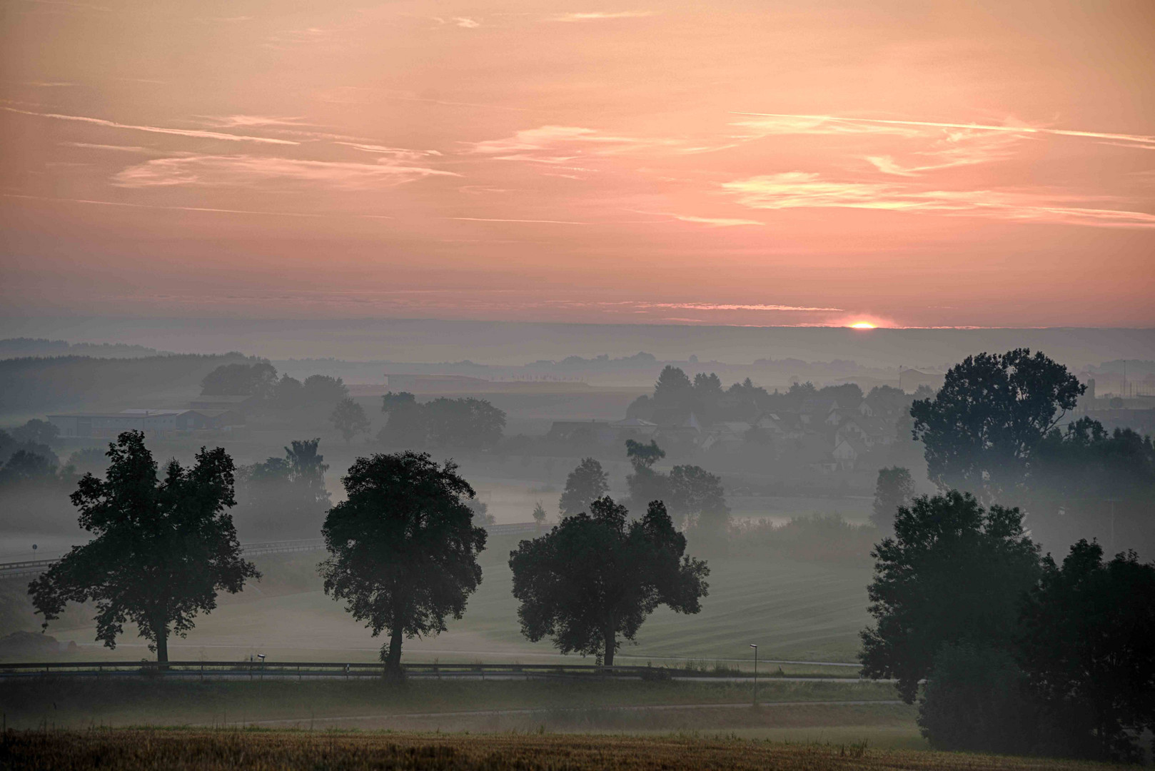 Sonnenaufgang bei Augsburg