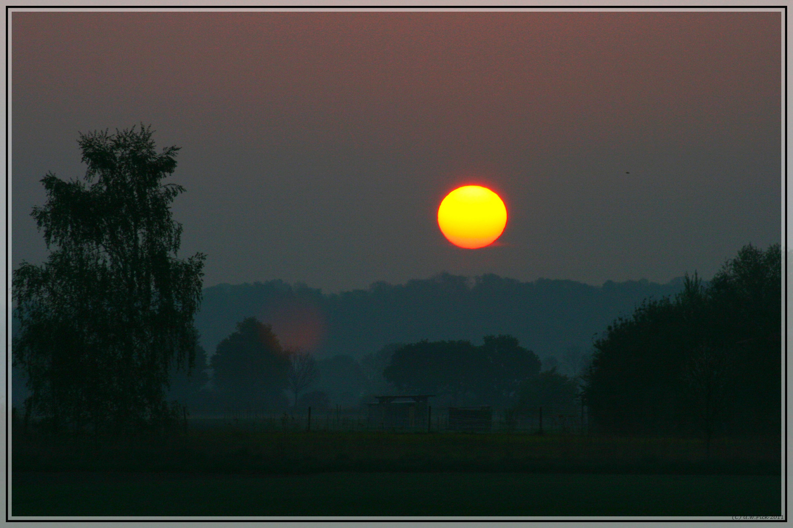 Sonnenaufgang bei Augsburg