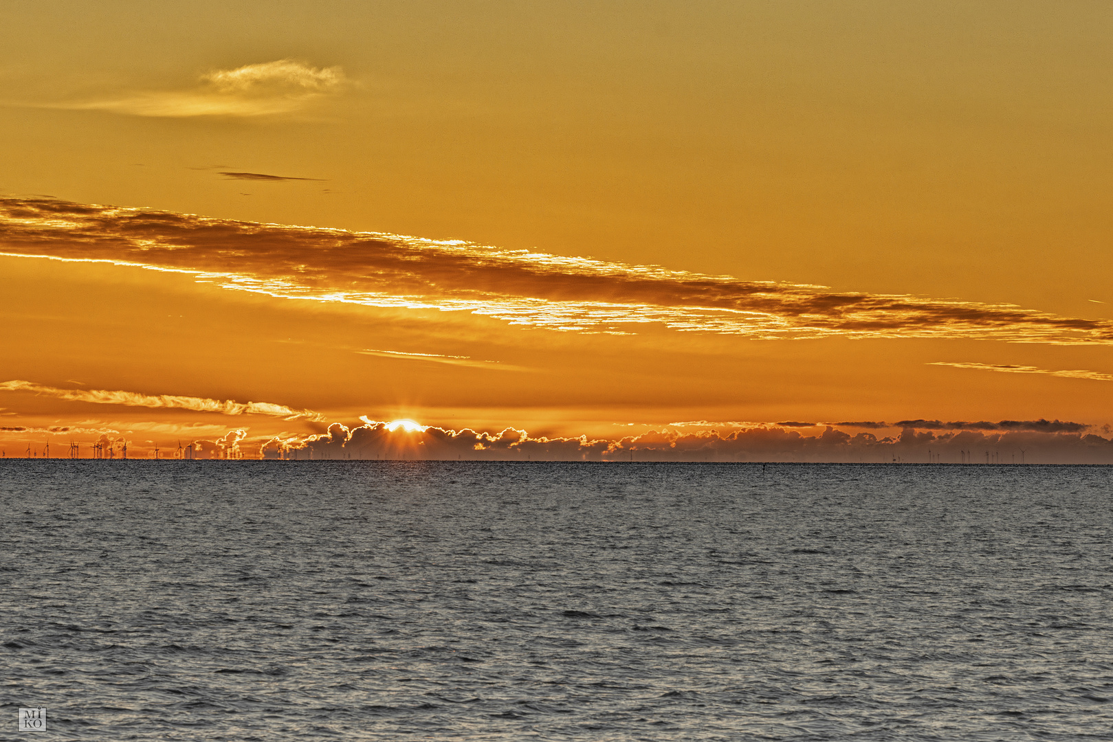 Sonnenaufgang bei Braderup auf Sylt