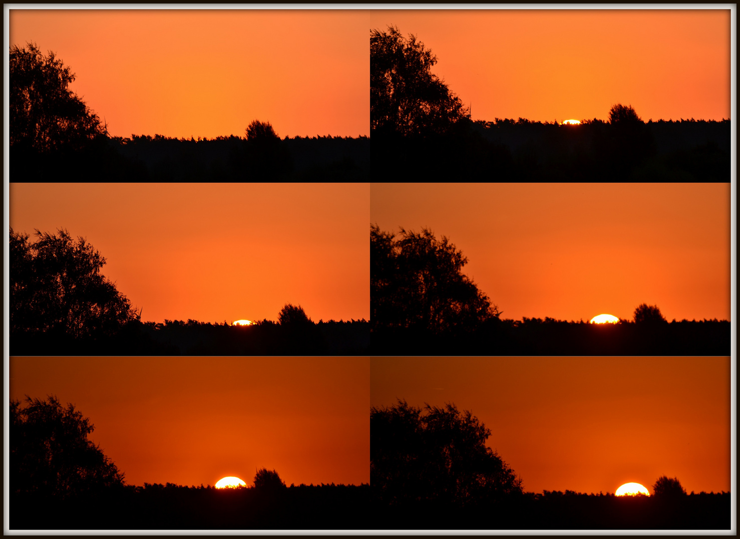 Sonnenaufgang bei Celle 13.10.12 / 07.50 - 07.57