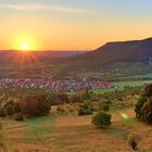 Sonnenaufgang bei der Burg Teck