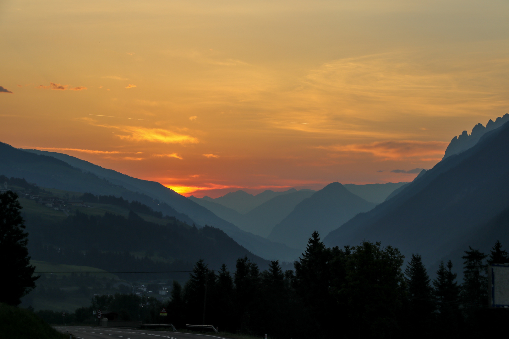 Sonnenaufgang bei der Heimreise