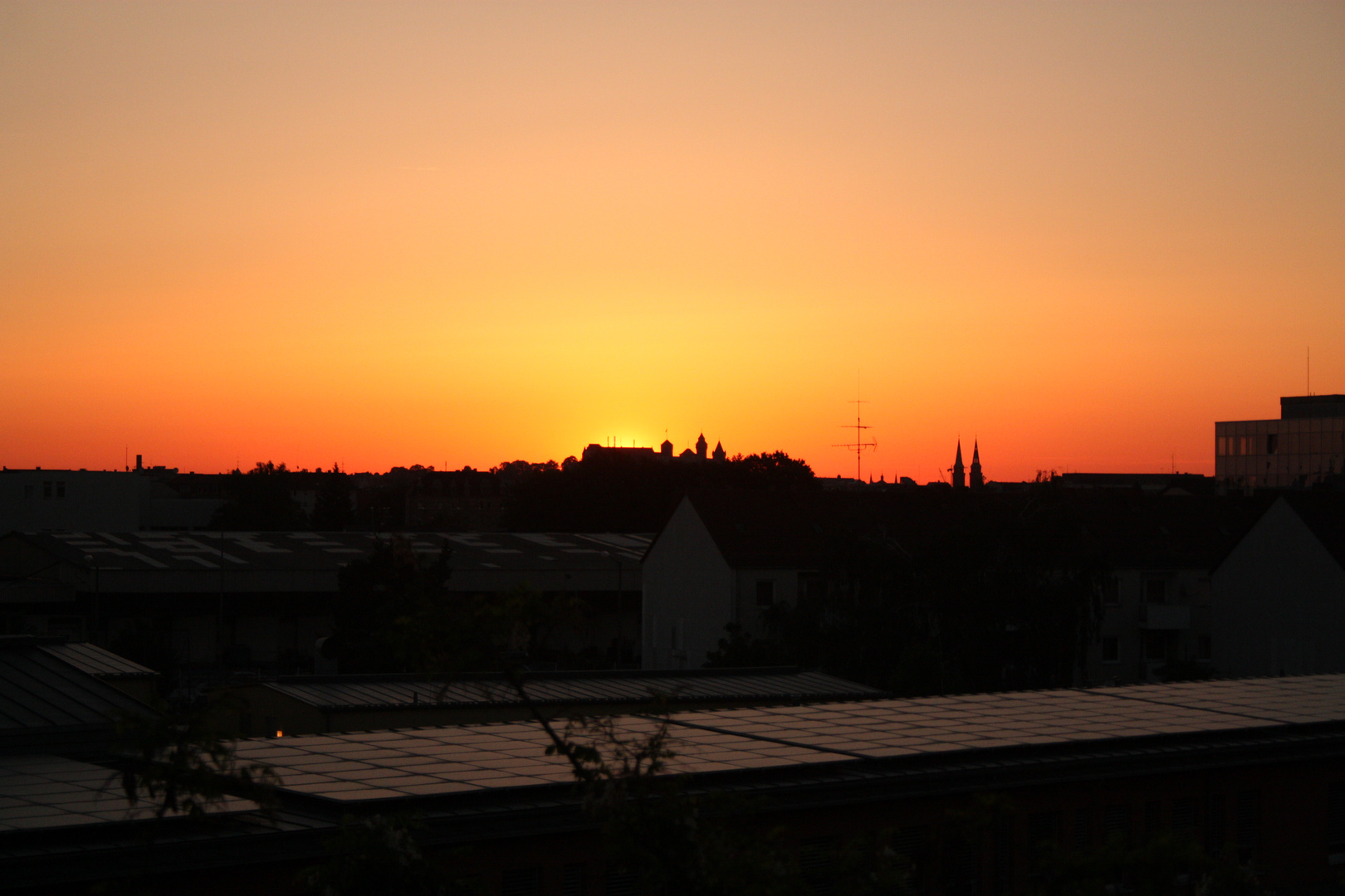 Sonnenaufgang bei der Nürnberger Burg