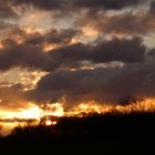 Sonnenaufgang bei Dinker, Kreis Soest, NRW