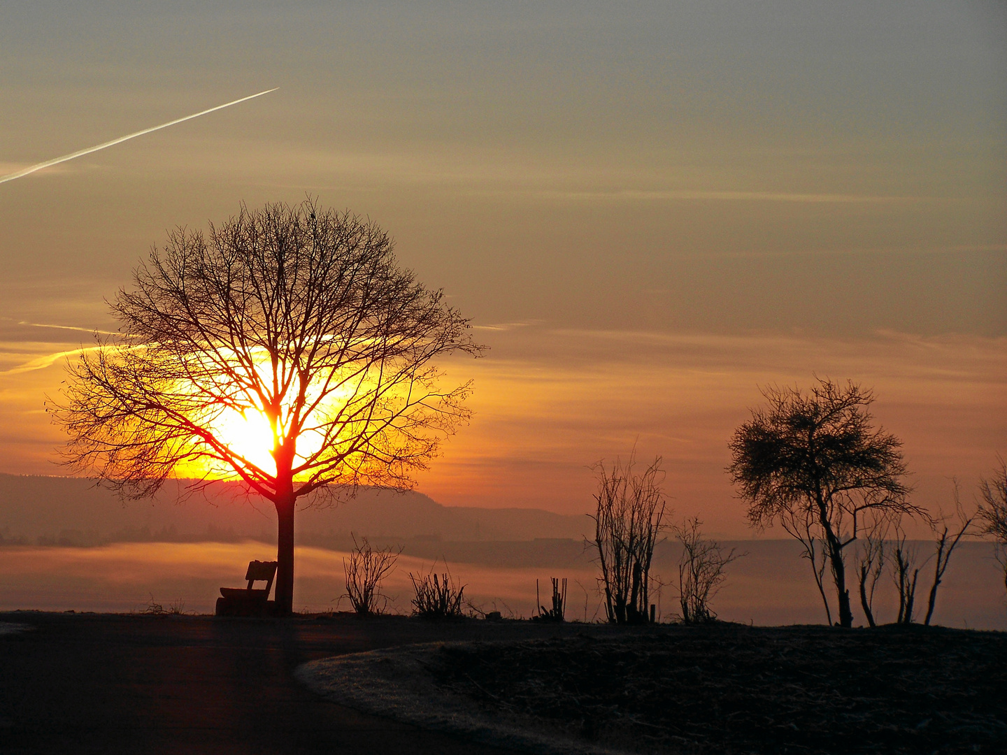 Sonnenaufgang bei Donaueschingen