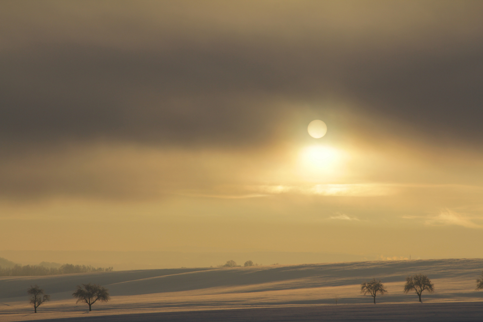 sonnenaufgang bei eisiger Kälte - 17