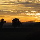 Sonnenaufgang bei Grabenstätt am Chiemsee