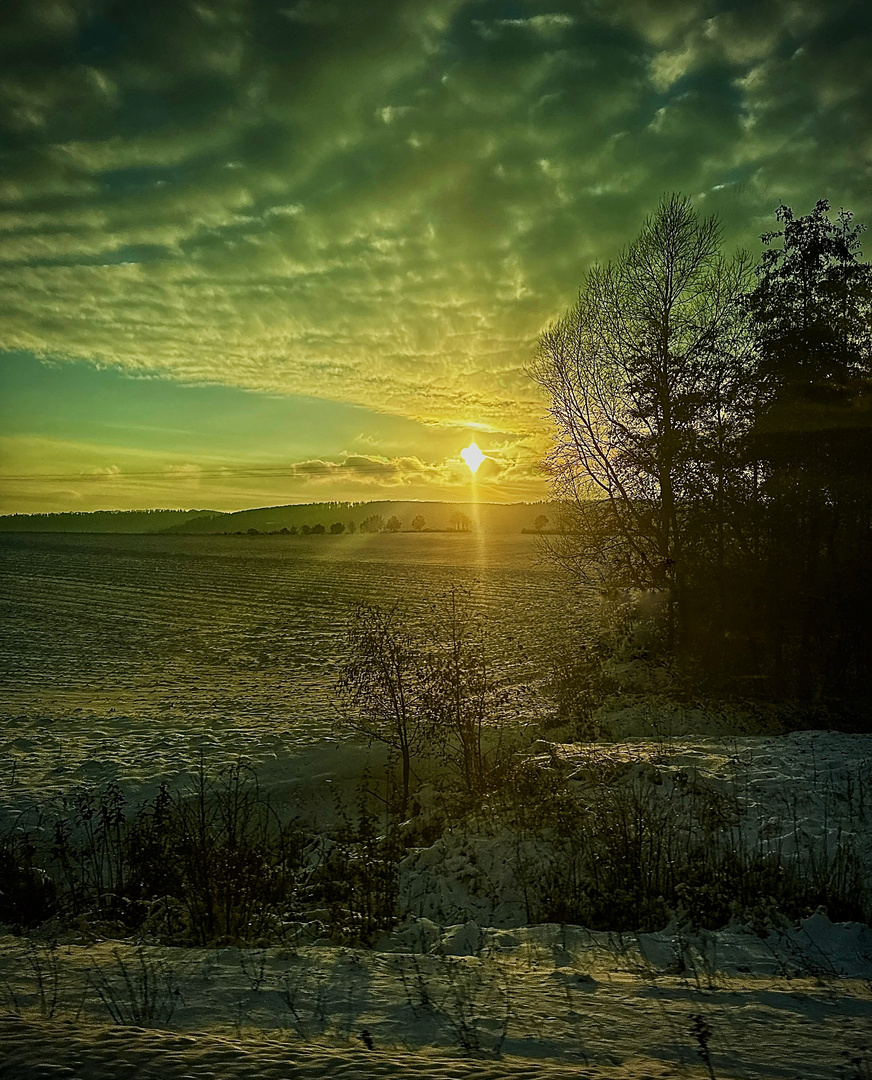 Sonnenaufgang bei Hannover