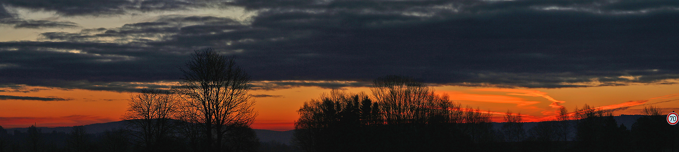 Sonnenaufgang bei Hof