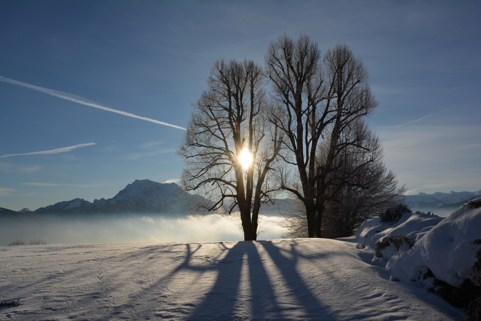 Sonnenaufgang bei klirrender Kälte...