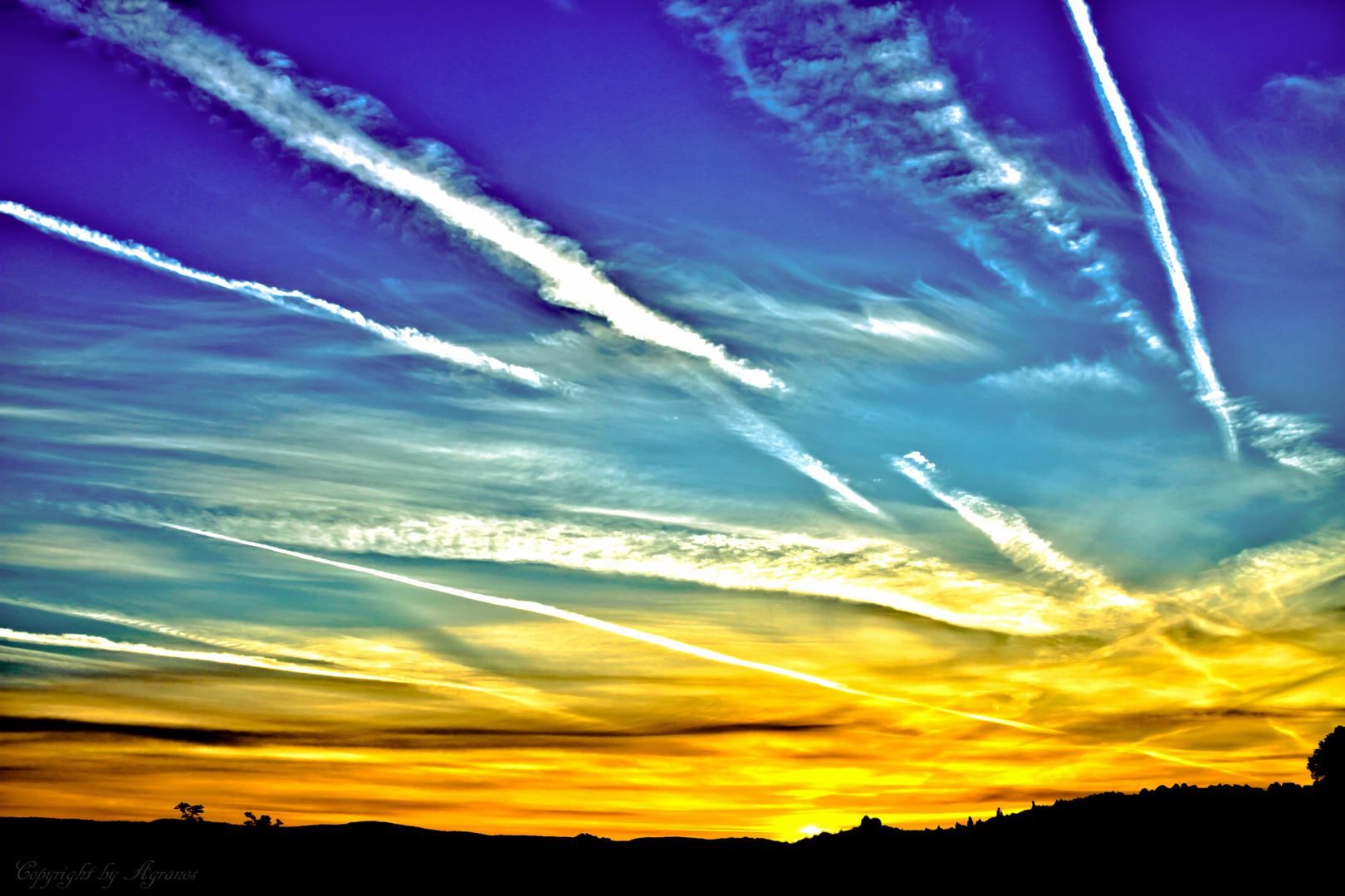 Sonnenaufgang bei Königsberg in Bayern