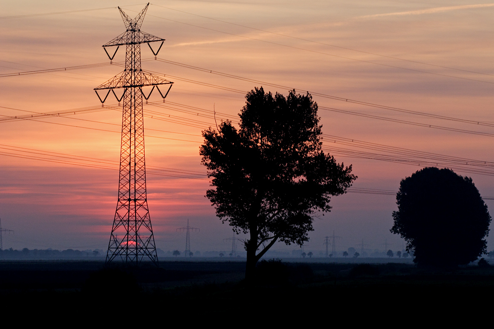 Sonnenaufgang bei Krempe