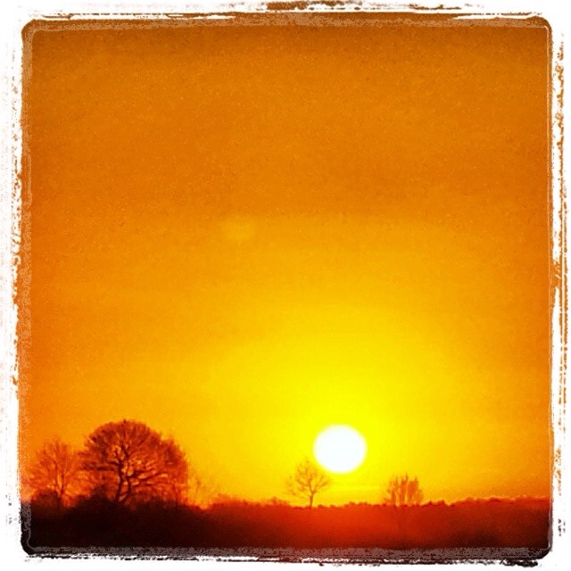 Sonnenaufgang bei Lassahn am Schaalsee