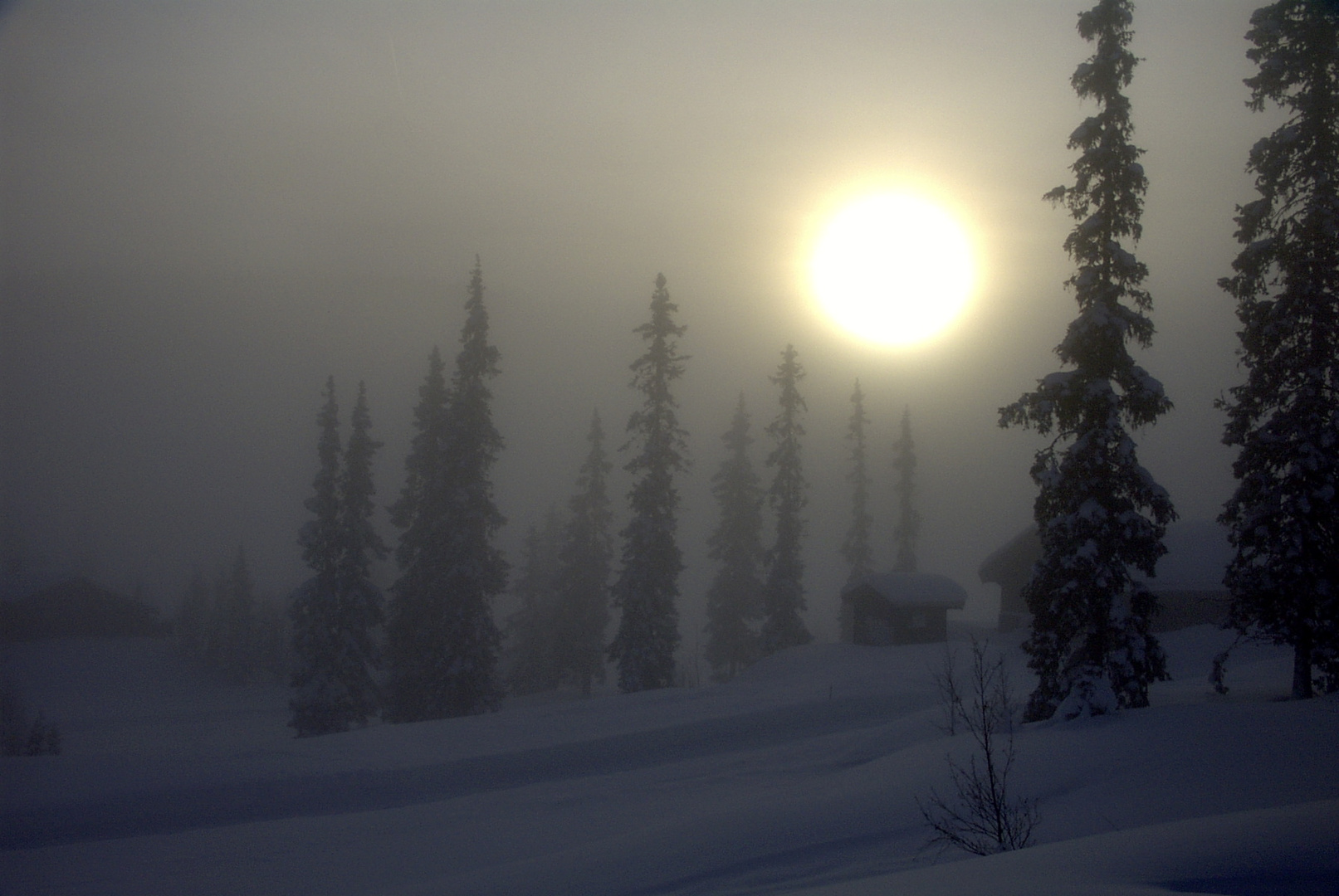 Sonnenaufgang bei Lillehammer, Norwegen