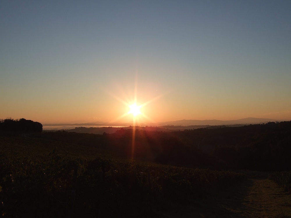 Sonnenaufgang bei Montepulciano