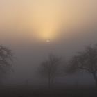 Sonnenaufgang bei Nebel