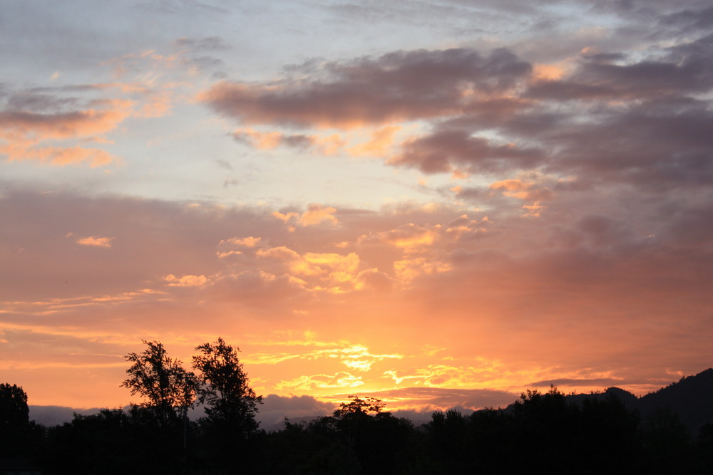 Sonnenaufgang bei Offenburg