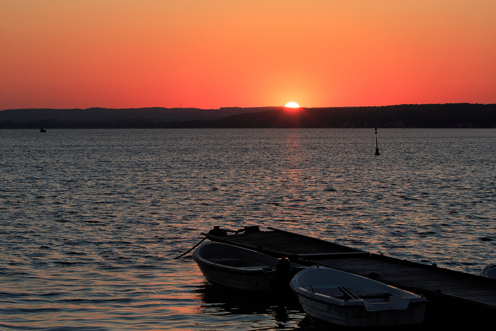 Sonnenaufgang bei Ralswiek...