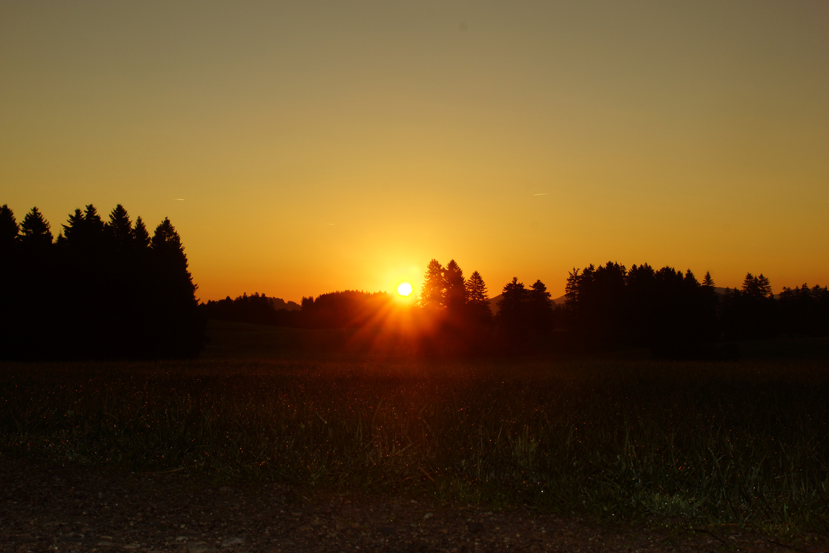 Sonnenaufgang bei Seeg 06.09.2013 (2)